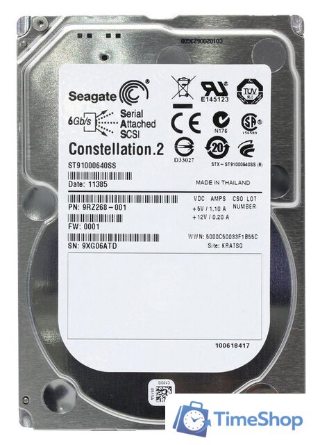 Жесткий диск Seagate Constellation.2 1TB ST91000640SS - Изображение №1 — Интернет-магазин Time-Shop