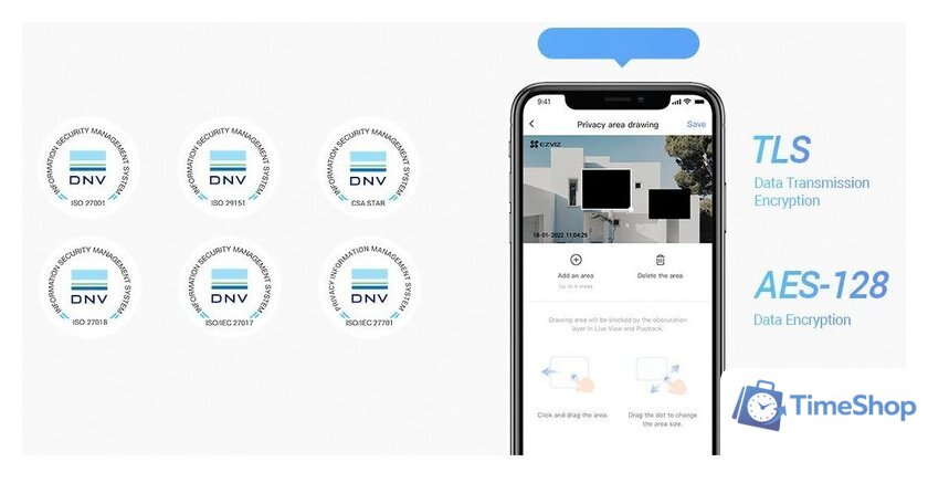 IP-камера Ezviz H3c Color CS-H3c-R100-1K2WFL (4 mm) - Изображение №7 — Интернет-магазин Time-Shop