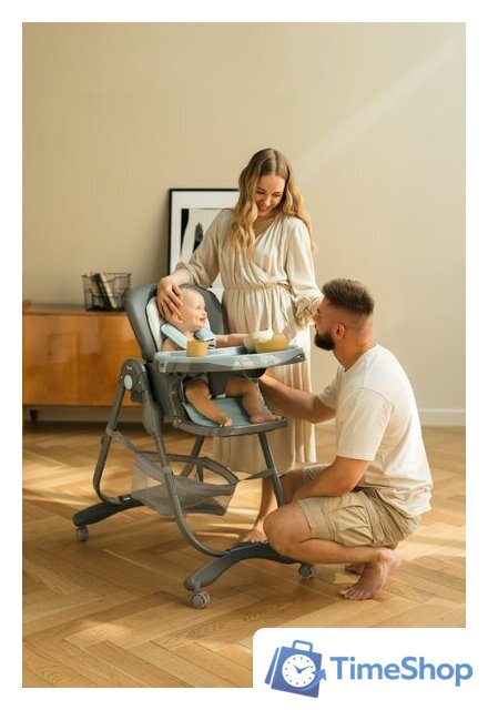 Высокий стульчик Rant Cafe RH300 (серый/голубой) - Изображение №15 — Интернет-магазин Time-Shop