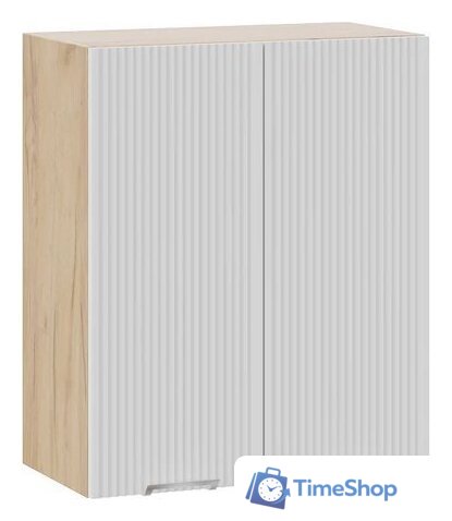 Шкаф навесной Трия Кимберли 1ВВ6 с двумя дверьми (дуб крафт золотой/сноу) - Изображение №1 — Интернет-магазин Time-Shop