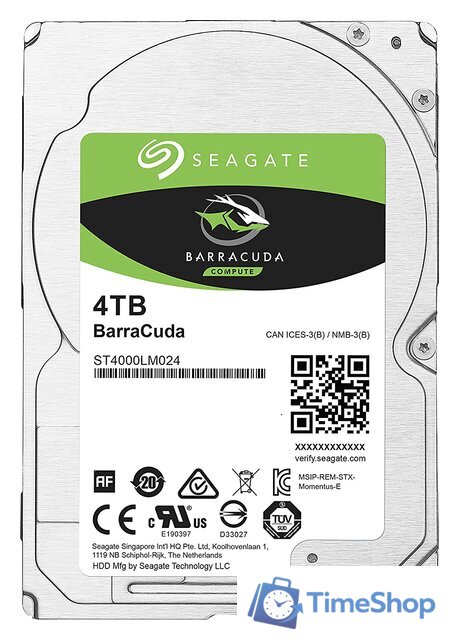 Жесткий диск Seagate Barracuda 4TB [ST4000LM024] - Изображение №1 — Интернет-магазин Time-Shop