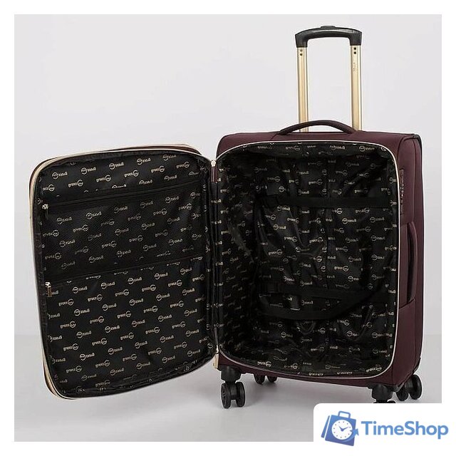 Чемодан-спиннер Grott 338-1731/3-24 (бордовый) - Изображение №5 — Интернет-магазин Time-Shop