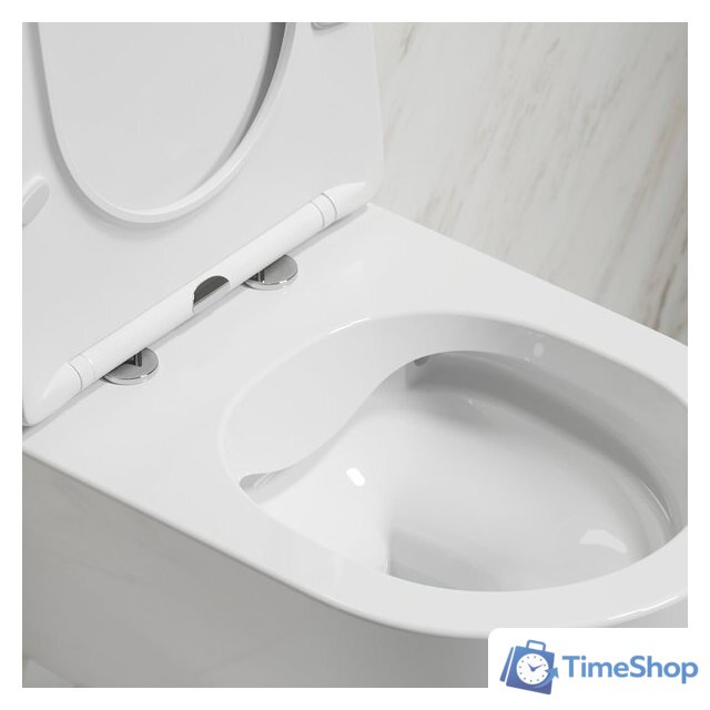 Унитаз подвесной Ceramica Nova Modena Rimless CN6063 (с сиденьем) - Изображение №3 — Интернет-магазин Time-Shop