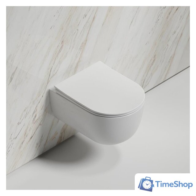 Унитаз подвесной Ceramica Nova Modena Rimless CN6063 (с сиденьем) - Изображение №2 — Интернет-магазин Time-Shop