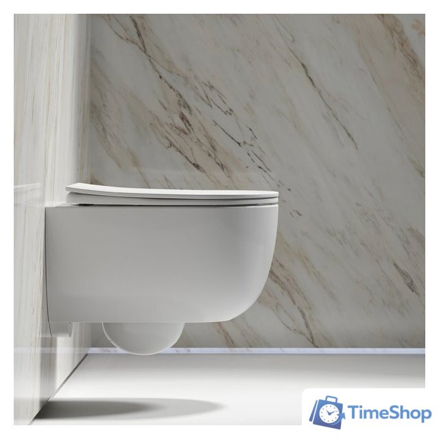 Унитаз подвесной Ceramica Nova Modena Rimless CN6063 (с сиденьем) - Изображение №4 — Интернет-магазин Time-Shop