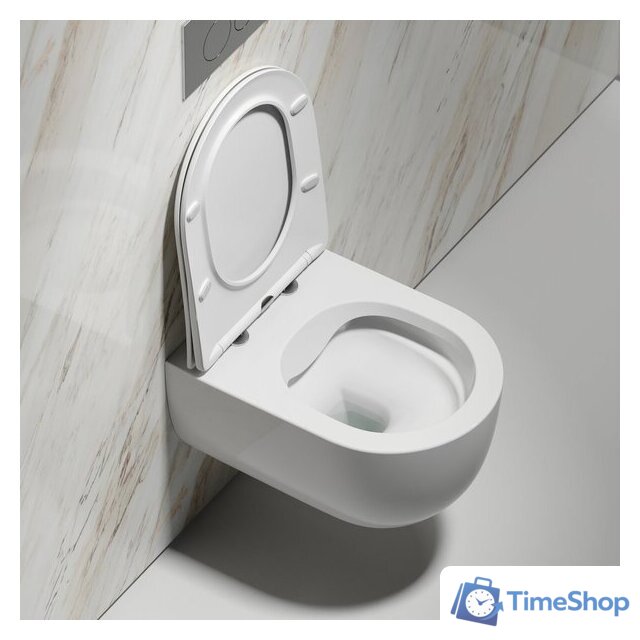 Унитаз подвесной Ceramica Nova Modena Rimless CN6063 (с сиденьем) - Изображение №10 — Интернет-магазин Time-Shop