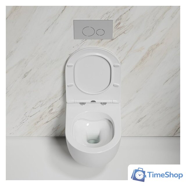 Унитаз подвесной Ceramica Nova Modena Rimless CN6063 (с сиденьем) - Изображение №11 — Интернет-магазин Time-Shop