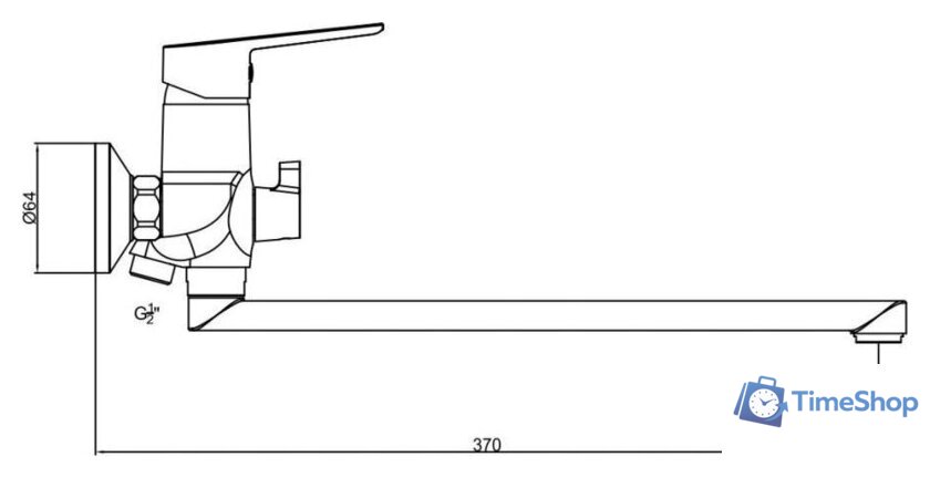 Смеситель Gross Aqua Dyno 7121285C-35F - Изображение №2 — Интернет-магазин Time-Shop