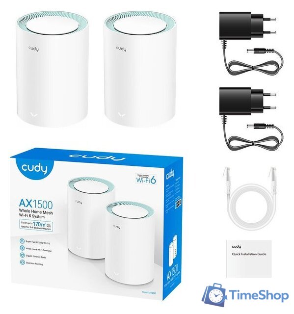 Wi-Fi система Cudy M1500 1.0 (2-Pack) - Изображение №2 — Интернет-магазин Time-Shop