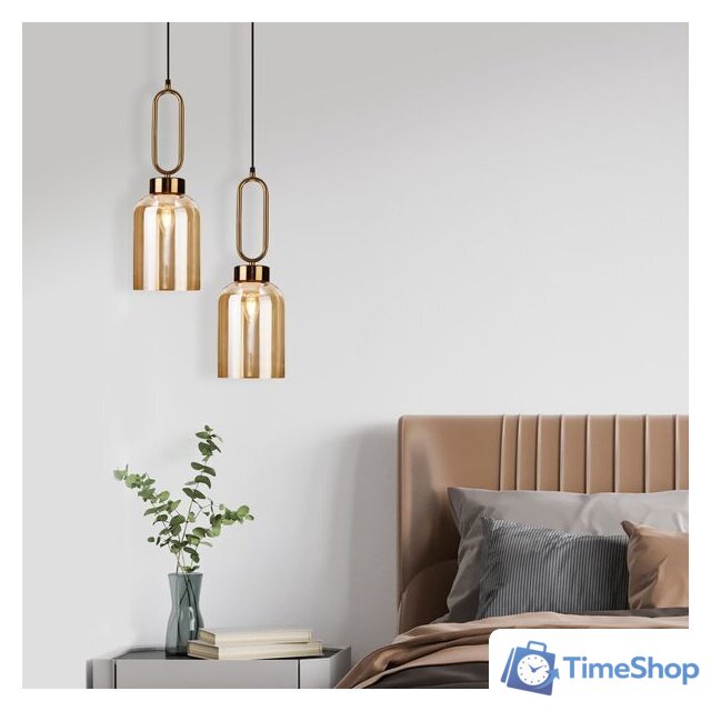 Подвесная люстра Евросвет Flou 50229/1 (янтарный) - Изображение №3 — Интернет-магазин Time-Shop