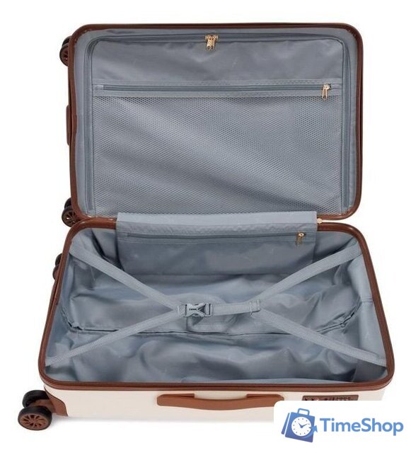 Чемодан-спиннер Bugatti Amelia 49716150 (бежевый) - Изображение №2 — Интернет-магазин Time-Shop