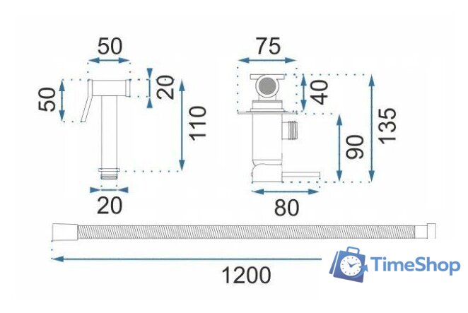 Гигиенический душ Rea Loop B6311 - Изображение №5 — Интернет-магазин Time-Shop