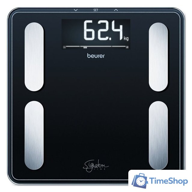 Напольные весы Beurer BF 400 SignatureLine (черный) - Изображение №2 — Интернет-магазин Time-Shop