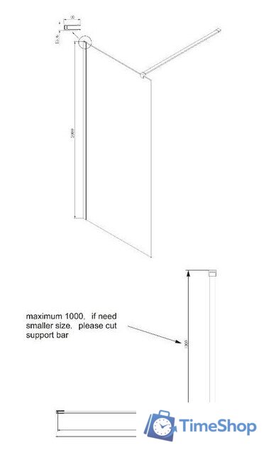 Душевая стенка Ambassador Set 15031110-ST6 - Изображение №4 — Интернет-магазин Time-Shop