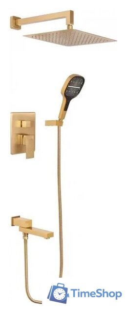 Душевая система  Hansberge H6075 (золото матовый) - Изображение №1 — Интернет-магазин Time-Shop