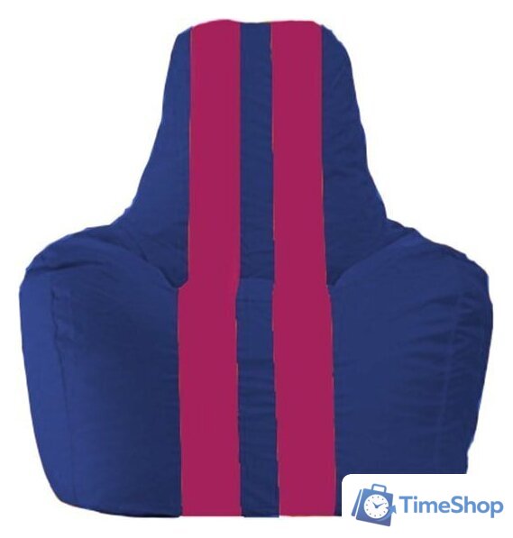Кресло-мешок Flagman Спортинг С1.1-116 (синий/лиловый) - Изображение №1 — Интернет-магазин Time-Shop