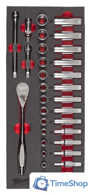 Набор головок слесарных Milwaukee 4932479825 - Изображение №1 — Интернет-магазин Time-Shop