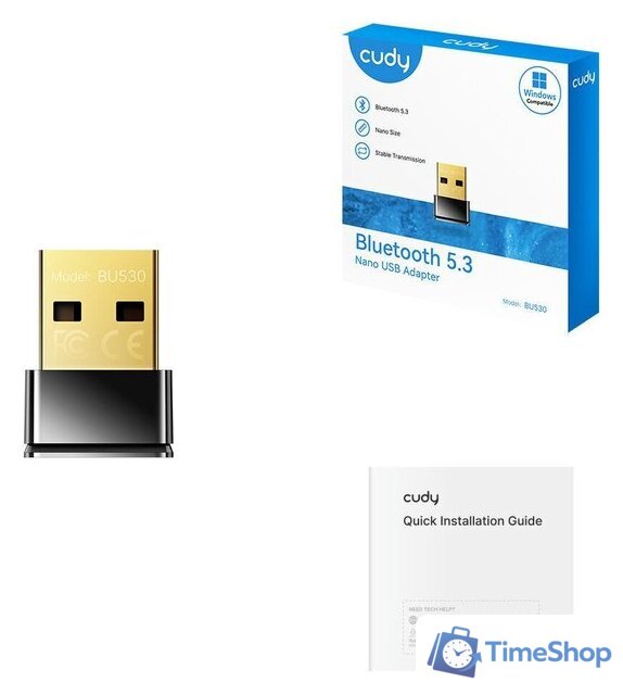 Bluetooth адаптер Cudy BU530 1.0 - Изображение №3 — Интернет-магазин Time-Shop