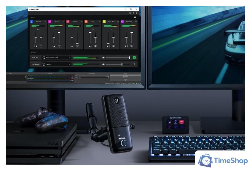 Проводной микрофон Elgato Wave 3 (черный) - Изображение №13 — Интернет-магазин Time-Shop