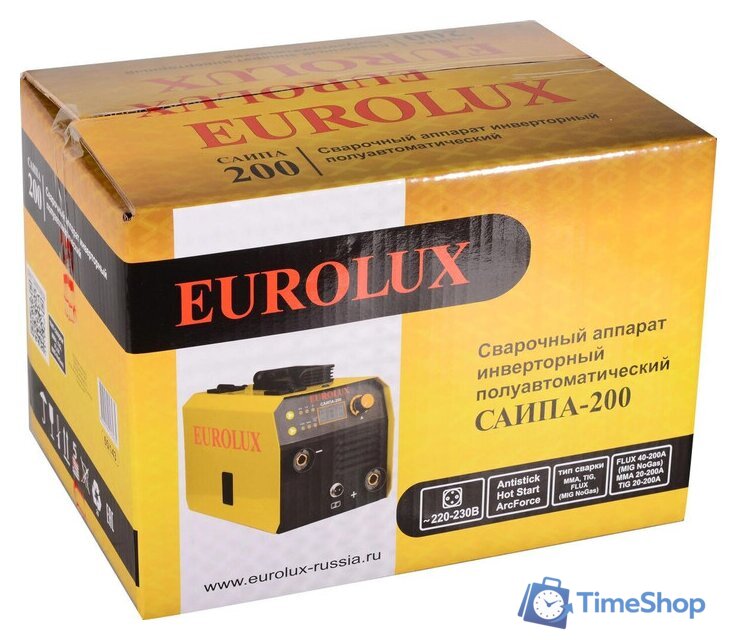 Сварочный инвертор Eurolux САИПА-200 65/143 - Изображение №9 — Интернет-магазин Time-Shop