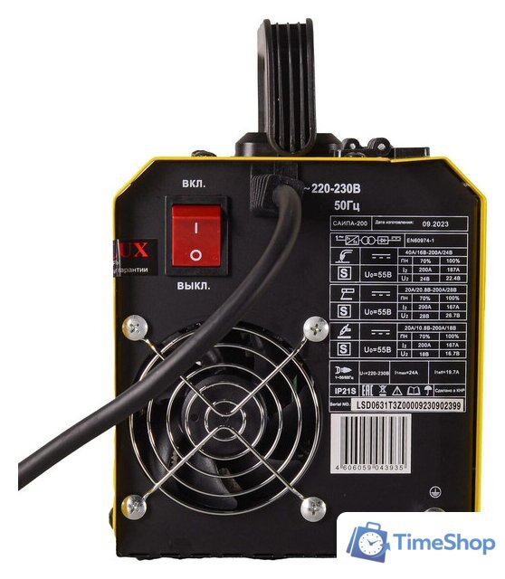 Сварочный инвертор Eurolux САИПА-200 65/143 - Изображение №3 — Интернет-магазин Time-Shop