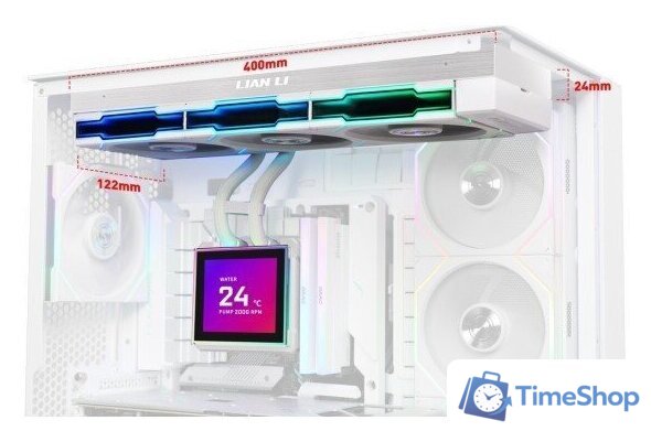 Система жидкостного охлаждения для процессора Lian Li HydroShift II LCD-S 360TL G89.GHS2LCDS36TW.R0 - Изображение №6 — Интернет-магазин Time-Shop