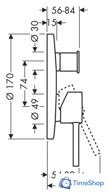 Смеситель Axor Starck 10416000 - Изображение №2 — Интернет-магазин Time-Shop