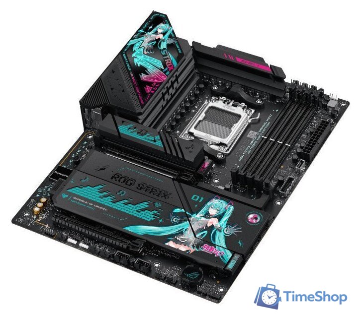 Материнская плата ASUS Rog Strix X870E-H Gaming WiFi7 Hatsune Miku Edition - Изображение №6 — Интернет-магазин Time-Shop