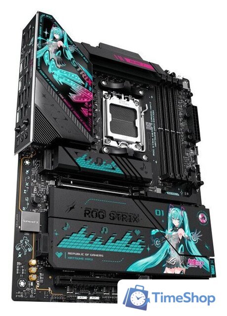 Материнская плата ASUS Rog Strix X870E-H Gaming WiFi7 Hatsune Miku Edition - Изображение №5 — Интернет-магазин Time-Shop