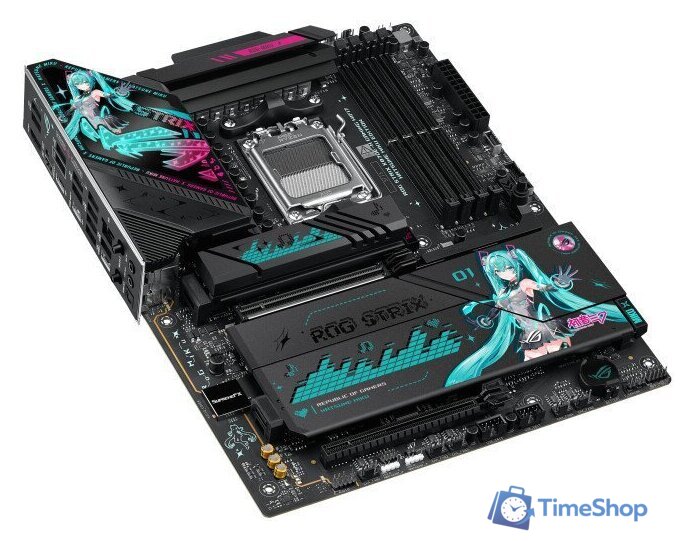 Материнская плата ASUS Rog Strix X870E-H Gaming WiFi7 Hatsune Miku Edition - Изображение №3 — Интернет-магазин Time-Shop