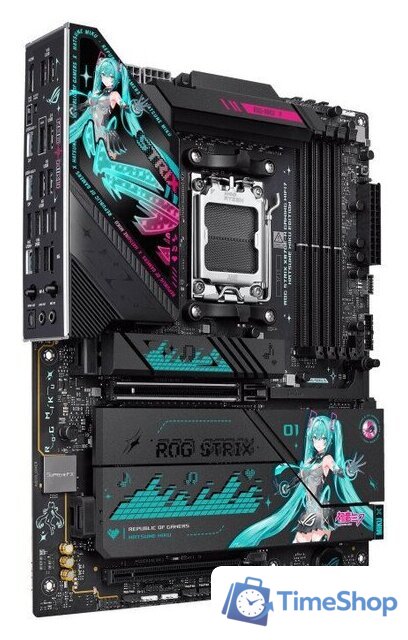 Материнская плата ASUS Rog Strix X870E-H Gaming WiFi7 Hatsune Miku Edition - Изображение №2 — Интернет-магазин Time-Shop