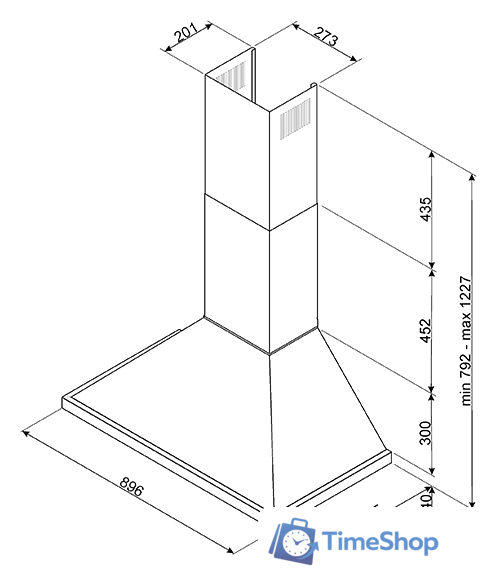 Кухонная вытяжка Smeg KPF9OG - Изображение №3 — Интернет-магазин Time-Shop