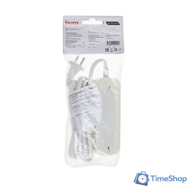 Удлинитель Buro BU-PSL3.5/W - Изображение №5 — Интернет-магазин Time-Shop