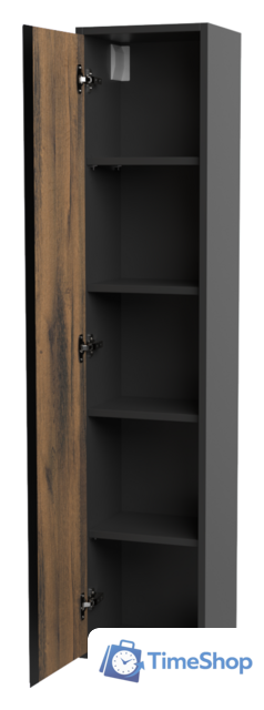  ЗОВ Шкаф-пенал Парма 150 PP150LAN0MAMC1B (антрацит/аттик) - Изображение №2 — Интернет-магазин Time-Shop