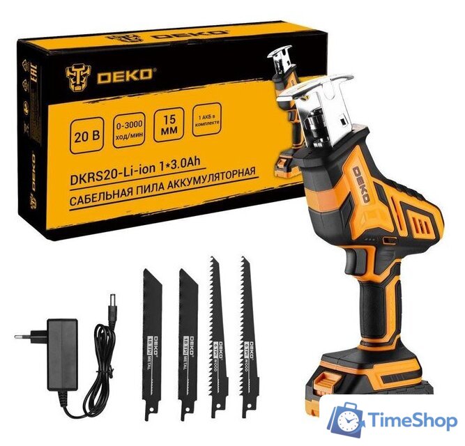 Сабельная пила Deko DKRS20 085-1069 (с 1-им АКБ) - Изображение №1 — Интернет-магазин Time-Shop