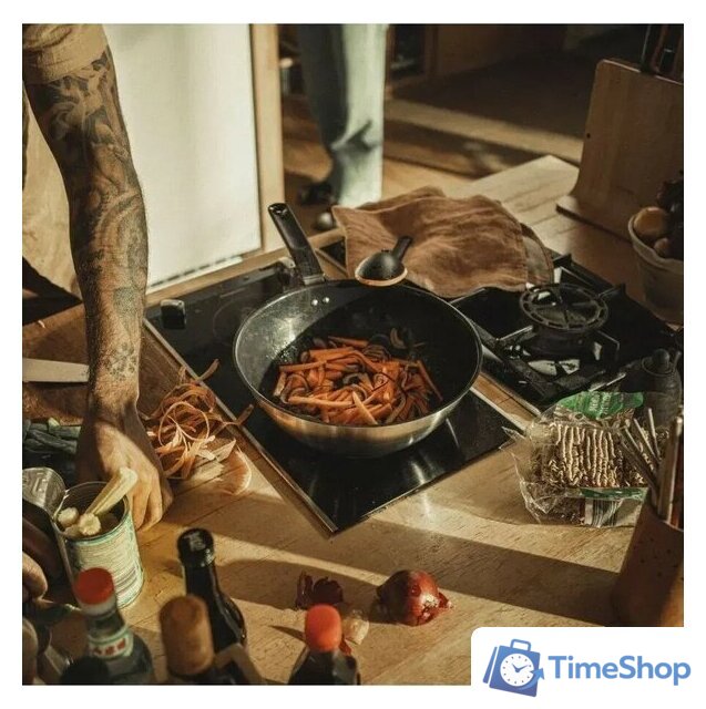 Сковорода ВОК Fiskars Functional Form 1072313 - Изображение №8 — Интернет-магазин Time-Shop