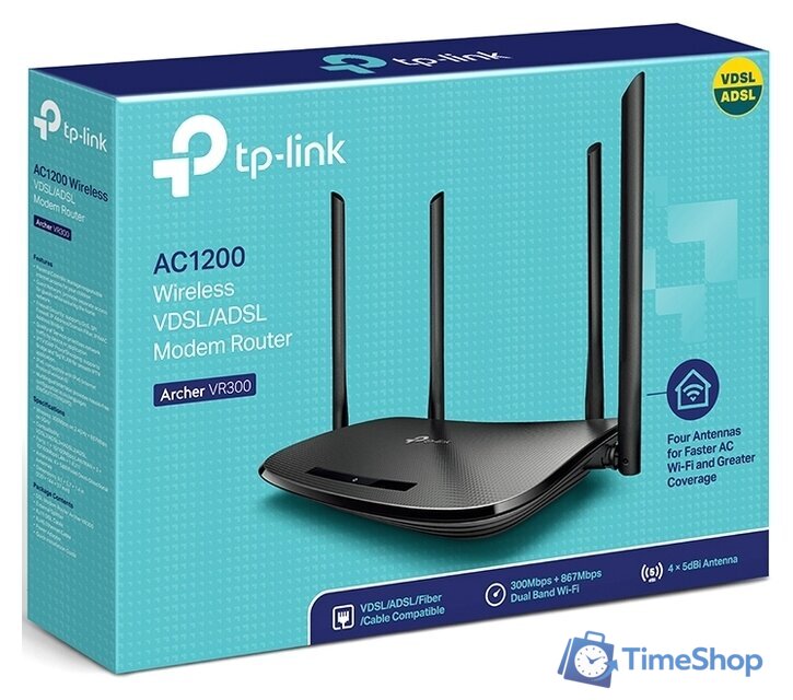 Беспроводной DSL-маршрутизатор TP-Link Archer VR300 - Изображение №4 — Интернет-магазин Time-Shop