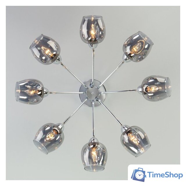 Люстра средней высоты Евросвет Marci 30164/8 (Хром) - Изображение №3 — Интернет-магазин Time-Shop