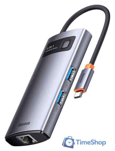 Док-станция Baseus StarJoy 4-Port Type-C Hub Adapter WKWG070113 - Изображение №1 — Интернет-магазин Time-Shop