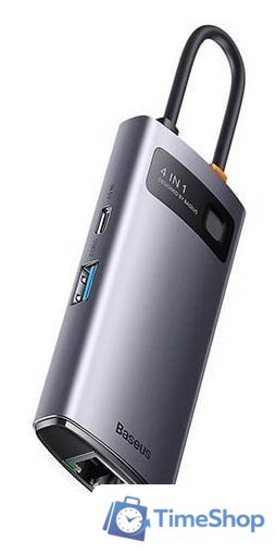 Док-станция Baseus StarJoy 4-Port Type-C Hub Adapter WKWG070113 - Изображение №4 — Интернет-магазин Time-Shop