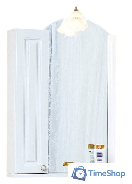  Бриклаер Зеркало Анна 60 L (белый глянец) - Изображение №1 — Интернет-магазин Time-Shop