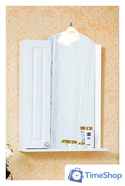  Бриклаер Зеркало Анна 60 L (белый глянец) - Изображение №2 — Интернет-магазин Time-Shop