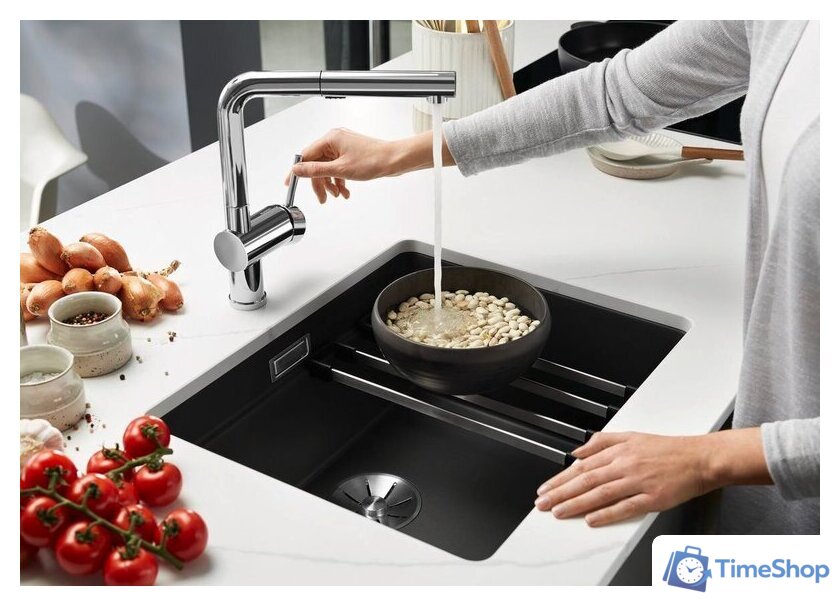 Кухонная мойка Blanco Etagon 500-U Colour 527755 (вулканический серый) - Изображение №6 — Интернет-магазин Time-Shop