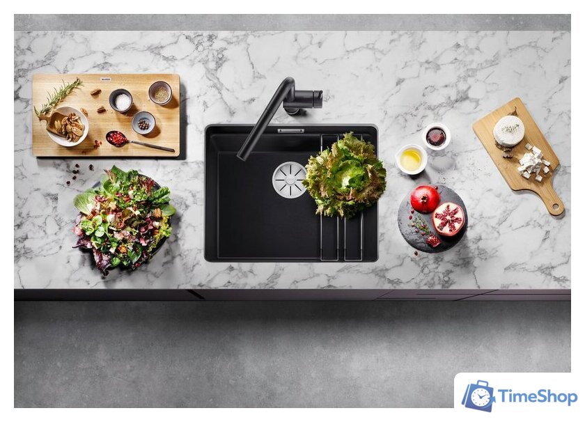 Кухонная мойка Blanco Etagon 500-U Colour 527755 (вулканический серый) - Изображение №2 — Интернет-магазин Time-Shop