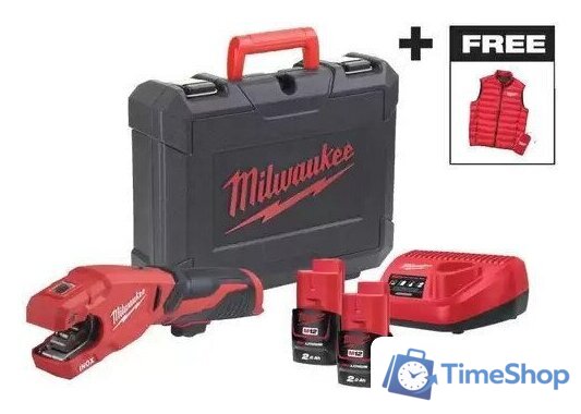 Труборез Milwaukee M12PCSSMC-202C 4933499464 (с 2-мя АКБ, кейс) - Изображение №1 — Интернет-магазин Time-Shop