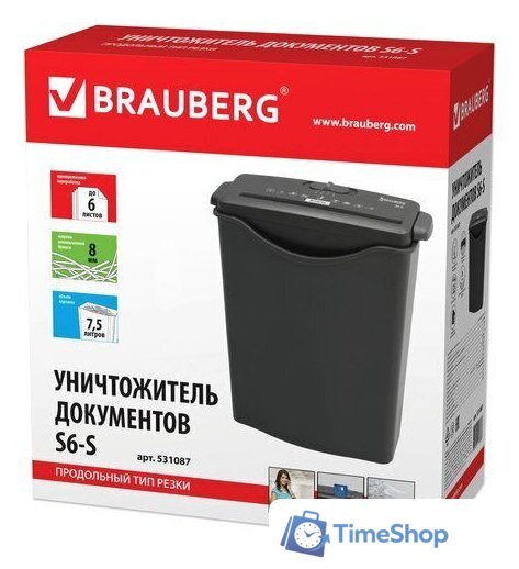Шредер BRAUBERG S6-S 531087 - Изображение №11 — Интернет-магазин Time-Shop