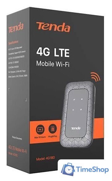 Мобильный 4G Wi-Fi роутер Tenda 4G180 (черный) - Изображение №4 — Интернет-магазин Time-Shop