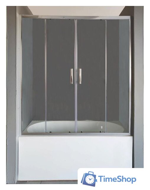 Стеклянная шторка для ванны Pelican SSW02417 - Изображение №1 — Интернет-магазин Time-Shop