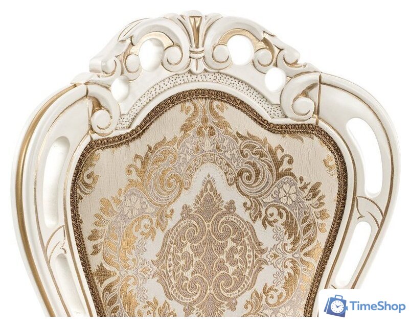 Стул с подлокотниками Woodville Bronte (молочный/патина) - Изображение №5 — Интернет-магазин Time-Shop