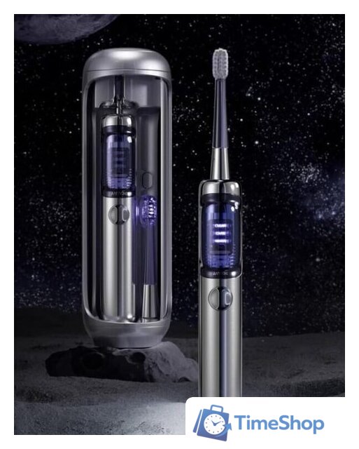 Электрическая зубная щетка JIMOK J6 (серебристый) - Изображение №3 — Интернет-магазин Time-Shop